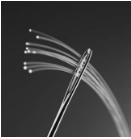 對(duì)于薄毛細(xì)管,與微流控芯片中的壓降相比,沿著管的壓降可以變得不可忽略和/或占優(yōu)勢(shì)。由管的流體阻力引起的這種壓降可以通過(guò)使用Poiseuille low來(lái)近似如下:dP =8Lη.Q/ pi.R ^ 4。其中L是管長(zhǎng),Q是管中的流速,η是流體的粘度。典型數(shù)字在下表中給出。 流體阻力通常用于微流體裝置中,以消除由液滴產(chǎn)生造成的流速不穩(wěn)定性和壓力變化,或使低流阻設(shè)置在低流速下工作。 標(biāo)準(zhǔn)微流控導(dǎo)管的優(yōu)點(diǎn)和缺點(diǎn) 5/32管 1/16管材 1/32管道 1/16毛細(xì)管 導(dǎo)管套件 ?Luer Lock 7/32管件套件 ?1/16 TYGON油管套件 ?1/16 PTFE TEFLON管件套件 ?1/32 PTFE管材套件 ??1/16 Peek流動(dòng)阻力套件 外徑 尺寸(mm) 5/32(4) 1/16(1.6) 1/32(0.8) 1/16(1.6) 內(nèi)徑 尺寸(mm) 1/8(3.2) 500微米 300微米 65μm 死體積 (1) 450μL 20μL 7μL 0.33μL 壓強(qiáng) (2) 0.12Pa /(μL/ min) 65Pa /(μL/ min) 500Pa /(μL/ min) 17000Pa /(μL/ min) 合規(guī)因素 (3) 18%/ MPa(8.1μL) 11%/ MPa(220 nL) 0.4%/ MPa(2.8nL) 0.05%/ MPa(16μL) 最大 工作壓力 2.5bar > 10bar* > 100bar* > 100bar* 油管類型 Tygon R3603 Tygon S54HL或PTFE PTFE PEEK 優(yōu)點(diǎn) ?兼容各種直徑。 ?使用方便。 ? 對(duì)于大多數(shù)應(yīng)用而言,流體阻力可忽略不計(jì)。 ?易于處理。 ?適用于大多數(shù) 應(yīng)用。 ?合規(guī)性很低。 ?耐高壓。 ?合規(guī)性很低。 ?耐高壓。 缺點(diǎn) ?軟管(低流量高順應(yīng)性)。 ?高死體積。 ?如果管道移動(dòng),則容量變化很大。 ?中等壓力。 ?高流體阻力。 ?套圈是強(qiáng)制性的。 ?高流體阻力。 ?套圈是強(qiáng)制性的。 ?高流體阻力。 典型 應(yīng)用 ?大流量連接 (壓力控制器 - 儲(chǔ)液器連接), ?流體轉(zhuǎn)移。 ?流體運(yùn)輸。 ?注射泵流量穩(wěn)定器微流控套件 ?注射泵流量穩(wěn)定器微流控套件 ?液滴。 ?分離科學(xué)。 ?分離科學(xué)。 ?微流體流動(dòng)阻力。 (1)對(duì)于10cm長(zhǎng)度的管,(2)對(duì)于10cm長(zhǎng)度的管,給定每μL/ min的水流速,(3)對(duì)于10cm的管的體積變化和1bar的壓力變化,*取決于連接類型。 對(duì)于薄毛細(xì)管,與微流控芯片中的壓降相比,沿著管的壓降可以變得不可忽略和/或占優(yōu)勢(shì)。由管的流體阻力引起的這種壓降可以通過(guò)使用Poiseuille low來(lái)近似如下:dP =8Lη.Q/ pi.R ^ 4。其中L是管長(zhǎng),Q是管中的流速,η是流體的粘度。典型數(shù)字在下表中給出。 流體阻力通常用于微流體裝置中,以消除由液滴產(chǎn)生造成的流速不穩(wěn)定性和壓力變化,或使低流阻設(shè)置在低流速下工作。 標(biāo)準(zhǔn)微流控導(dǎo)管的優(yōu)點(diǎn)和缺點(diǎn) 5/32管 1/16管材 1/32管道 1/16毛細(xì)管 導(dǎo)管套件 ?Luer Lock 7/32管件套件 ?1/16 TYGON油管套件 ?1/16 PTFE TEFLON管件套件 ?1/32 PTFE管材套件 ??1/16 Peek流動(dòng)阻力套件 外徑 尺寸(mm) 5/32(4) 1/16(1.6) 1/32(0.8) 1/16(1.6) 內(nèi)徑 尺寸(mm) 1/8(3.2) 500微米 300微米 65μm 死體積 (1) 450μL 20μL 7μL 0.33μL 壓強(qiáng) (2) 0.12Pa /(μL/ min) 65Pa /(μL/ min) 500Pa /(μL/ min) 17000Pa /(μL/ min) 合規(guī)因素 (3) 18%/ MPa(8.1μL) 11%/ MPa(220 nL) 0.4%/ MPa(2.8nL) 0.05%/ MPa(16μL) 最大 工作壓力 2.5bar > 10bar* > 100bar* > 100bar* 油管類型 Tygon R3603 Tygon S54HL或PTFE PTFE PEEK 優(yōu)點(diǎn) ?兼容各種直徑。 ?使用方便。 ? 對(duì)于大多數(shù)應(yīng)用而言,流體阻力可忽略不計(jì)。 ?易于處理。 ?適用于大多數(shù) 應(yīng)用。 ?合規(guī)性很低。 ?耐高壓。 ?合規(guī)性很低。 ?耐高壓。 缺點(diǎn) ?軟管(低流量高順應(yīng)性)。 ?高死體積。 ?如果管道移動(dòng),則容量變化很大。 ?中等壓力。 ?高流體阻力。 ?套圈是強(qiáng)制性的。 ?高流體阻力。 ?套圈是強(qiáng)制性的。 ?高流體阻力。 典型 應(yīng)用 ?大流量連接 (壓力控制器 - 儲(chǔ)液器連接), ?流體轉(zhuǎn)移。 ?流體運(yùn)輸。 ?注射泵流量穩(wěn)定器微流控套件 ?注射泵流量穩(wěn)定器微流控套件 ?液滴。 ?分離科學(xué)。 ?分離科學(xué)。 ?微流體流動(dòng)阻力。 (1)對(duì)于10cm長(zhǎng)度的管,(2)對(duì)于10cm長(zhǎng)度的管,給定每μL/ min的水流速,(3)對(duì)于10cm的管的體積變化和1bar的壓力變化,*取決于連接類型。