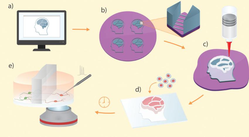 3D打印的軟光刻工藝的圖形